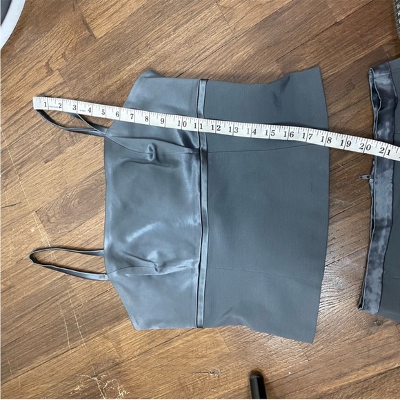 Vintage 90s cache gray skirt set women’s size M - Picture 9 of 11